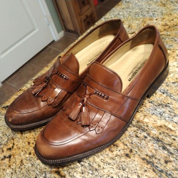Johnston & Murphy Signature Series Men\'s Kiltie Tassel Loafers, size 12 M, 4578 main image 10